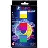 FIMO Professional Colour Pack Set plastiline care se întăresc la coacere, 6x57 g - True Colours