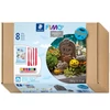 FIMO Air Efect Granit  Halloween Set plastilină, 350 g cu accesorii