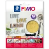 Folie de fum FIMO, 14x14 cm -  auriu, 10 coli
