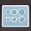 Matriță   din silicon pentru rasina sintetica - plat, rotund, neted-lustruit, 3-3 dimensiuni