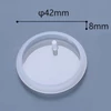 Matriță   din silicon pentru rasina sintetică- pandantiv plat, rotund