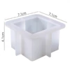 Imagine 3/6 - Formă din silicon pentru rășină sintetică- suport pentru lumânări, bloc pătrat