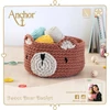 Imagine 3/4 - Set de croșetat fin Anchor Crafty - Coș cu ursuleț