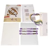 Imagine 5/5 - Kit broderie cu punct de cruce,  Anchor  Spring Decorations  - Flori de primavara, mov