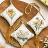 Imagine 4/5 - Kit broderie cu punct de cruce,  Anchor  Spring Decorations  - Flori de primavara, galben