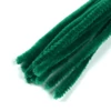 Chenille, 30 cm - verde închis, 10 buc