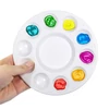 Paletă de pictură din plastic  - 17 cm, rotundă