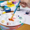 Paletă de pictură din plastic  - 17 cm, rotundă