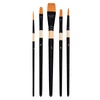 Set de pensule, sintetice - mixte, 5 buc