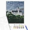Pictură pe numere, pe pânză întinsă, 40x50 cm - Vedere spre Neuschwanstein