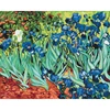 Imagine 1/6 - Set pictură pe numere, pe pânză întinsă, 40x50 cm - Van Gogh: Iriși