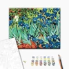 Imagine 6/6 - Set pictură pe numere, pe pânză întinsă, 40x50 cm - Van Gogh: Iriși