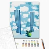 Imagine 6/6 - Set de colorat după numere, pe pânză întinsă, 40x50 cm - Rene Magritte: The sky