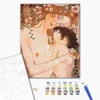 Imagine 6/6 - Set pictură pe numere, pânză întinsă, 40x50 cm - Gustav Klimt: Mama și copilul