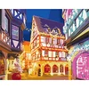 Set de colorat după numere, pe pânză întinsă40x50 cm - Lumini de Crăciun 