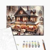 Set pictură pe numere, pe pânză întinsă, 40x50 cm - Petrecere de Anul Nou