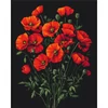 Pictură pe numere, pe pânză întinsă, 40x50 cm - Farmecul macilor