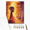 Set pictură pe numere, pe pânză întinsă, 40x50 cm - Toamna în aur