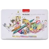 Bruynzeel Fineliner Brush pen marker cu două vârfuri   în set - 48 buc, în cutie metalcă
