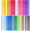 Bruynzeel Fineliner Brush pen marker cu două vârfuri   în set - 48 buc, în cutie metalcă
