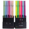 Imagine 2/4 - Bruynzeel Fineliner set de stilouri cu ac de pâslă în suport de plastic - 12 bucăți, culori neon și pastelate
