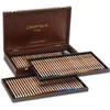 Set creioane colorate Caran d'Ache Luminance 6901 - 76 culori, 80 buc + accesorii, cutie din lemn