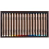 Set creioane colorate Caran d'Ache Luminance 6901 - 76 culori, 80 buc + accesorii, cutie din lemn