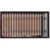 Set creioane colorate Caran d'Ache Luminance 6901 - 76 culori, 80 buc + accesorii, cutie din lemn