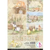 Imagine 1/5 - Set de hârtie scrapbook  Ciao Bella, A4, 9 coli - Aesop's animal fables Creative Pad