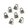 Imagine 1/2 - Charm, ornament metalic, 7 buc - lacat, va rog
