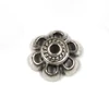 Ornament metalic Charm, 7 buc - capac perlă t 6 dinte, 10 mm