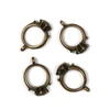 Ornament metalic Charm, 4 buc - inel, piatra, 3D, antic