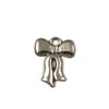 Ornament metalic Charm, 4 buc - fundita lunga, 3D