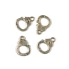 Charm, ornament metalic, 4 buc - clema, 3D