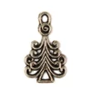 Charm, ornament metalic, 4 buc - pin de padure, 3D