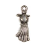 Charm, ornament metalic, 3 buc - rochie de bal