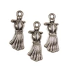 Imagine 1/2 - Charm, ornament metalic, 3 buc - rochie de bal