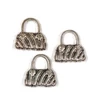 Imagine 1/2 - Charm, ornament metalic, 3 buc - reticul, 3d