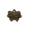 Imagine 2/2 - Charm, ornament metalic, 3 buc - canapea, antic