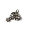 Charm, ornament metalic, 3 buc - capac, 3D