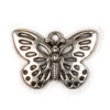 Imagine 2/2 - Ornament metalic Charm, 3 buc - fluture, ajurat
