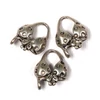 Imagine 1/2 - Charm, ornament metalic, 3 buc - top bikini, 3D