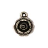 Decor Charm metalic, 3 buc - cap de trandafir