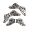 Imagine 1/2 - Charm, ornament metalic, 3 buc - aripi de inger, 3D