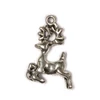 Charm, ornament metalic, 3 buc - caprioara fugara, 3D