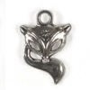 Imagine 2/2 - Ornament metalic Charm, 3 buc - vulpe, 3D