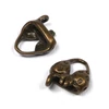 Imagine 1/2 - Ornament metalic Charm, 2 buc - top bikini, 3D, antic