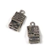 Charm, ornament metalic, 2 buc - casa de turta dulce, 3D