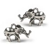 Imagine 1/2 - Charm, decor metalic, 2 buc - elefant, 3D