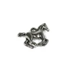 Charm, ornament metalic, 1 buc - cal, galop, 3D, mic